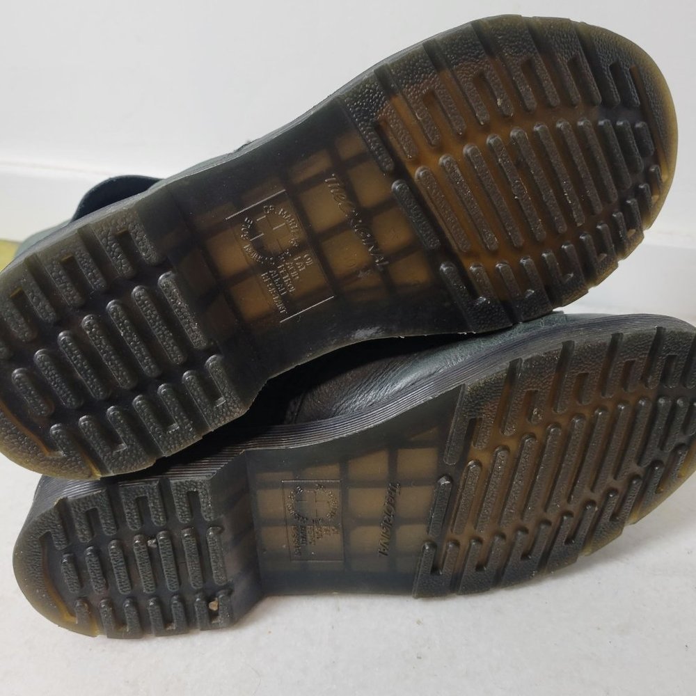 Dr. Martens Dark Green Lace-Up Combat Boots - Picture 8 of 13